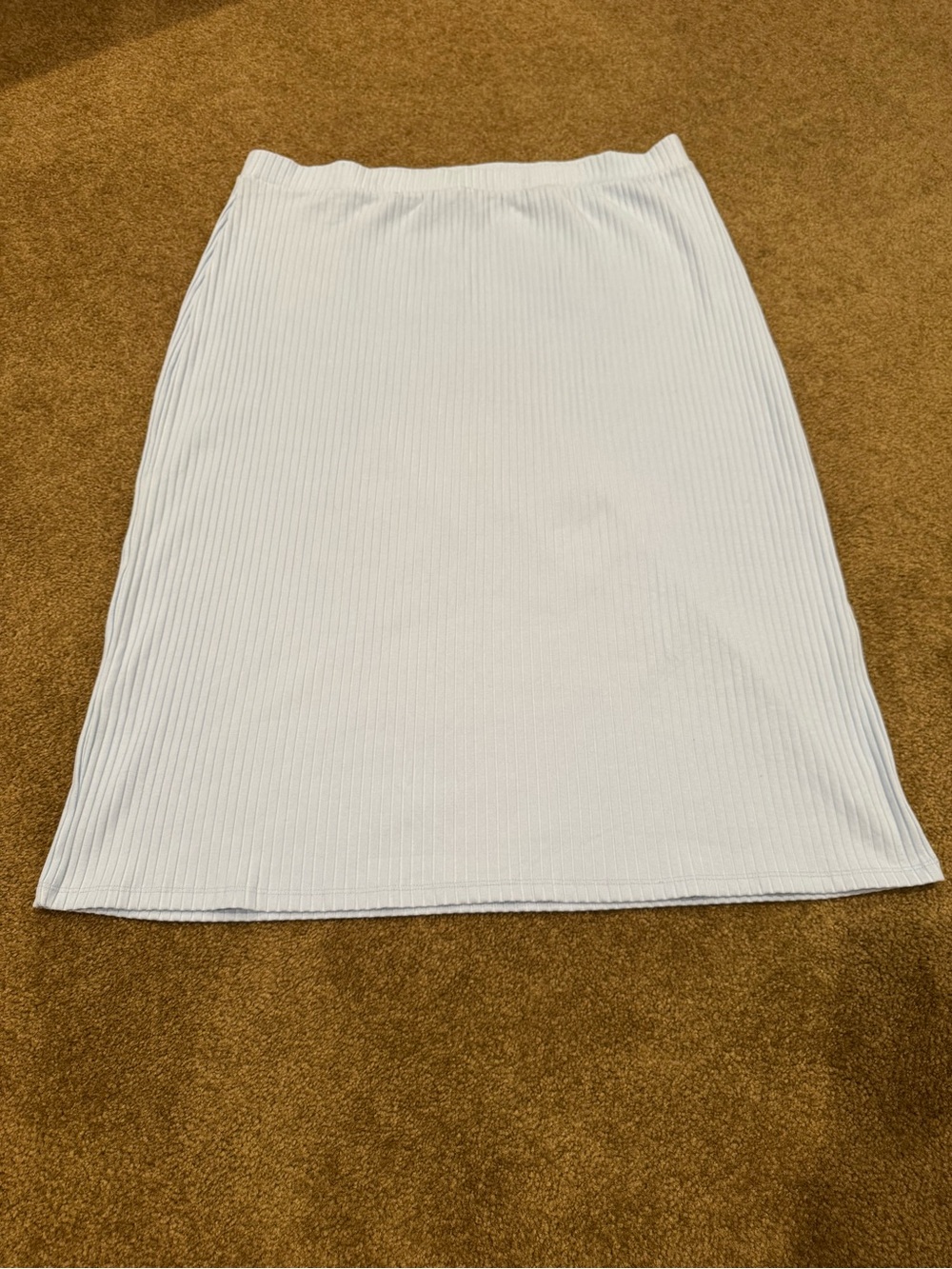 Old Navy Skirt Midi Light Blue Ribbed size XXL